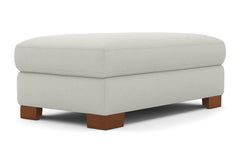 Melrose Ottoman :: Leg Finish: Pecan / Size: 28x48