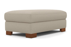 Melrose Ottoman :: Leg Finish: Pecan / Size: 28x48