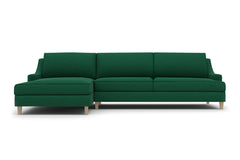 Soto 2pc Sectional Sofa :: Leg Finish: Weathered Oak / Configuration: LAF - Chaise on the Left