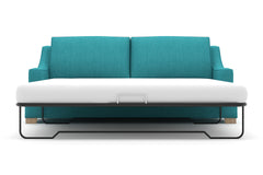 Soto Queen Size Sleeper Sofa Bed :: Leg Finish: Weathered Oak / Sleeper Option: Deluxe Innerspring Mattress