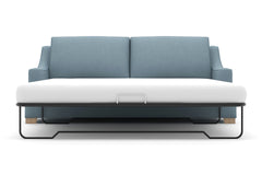 Soto Queen Size Sleeper Sofa Bed :: Leg Finish: Weathered Oak / Sleeper Option: Memory Foam Mattress