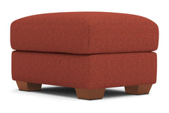 Tuxedo Ottoman :: Leg Finish: Pecan / Size: 23x30