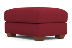 Tuxedo Ottoman :: Leg Finish: Pecan / Size: 25x35