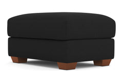 Tuxedo Ottoman :: Leg Finish: Pecan / Size: 25x35