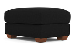 Tuxedo Ottoman :: Leg Finish: Pecan / Size: 25x35