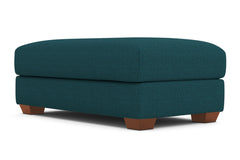 Tuxedo Ottoman :: Leg Finish: Pecan / Size: 28x48