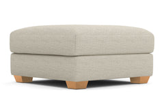 Tuxedo Ottoman :: Leg Finish: Natural / Size: 35x35