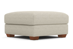 Tuxedo Ottoman :: Leg Finish: Pecan / Size: 35x35