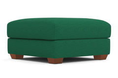 Tuxedo Ottoman :: Leg Finish: Pecan / Size: 35x35