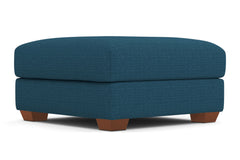 Tuxedo Ottoman :: Leg Finish: Pecan / Size: 39x39