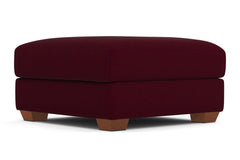 Tuxedo Ottoman :: Leg Finish: Pecan / Size: 35x35