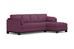 Avalon 2pc Sleeper Sectional :: Leg Finish: Espresso / Sleeper Option: Memory Foam Mattress / Configuration: RAF - Chaise on the Right