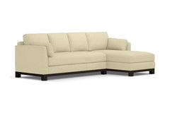 Avalon 2pc Sleeper Sectional :: Leg Finish: Espresso / Sleeper Option: Memory Foam Mattress / Configuration: RAF - Chaise on the Right