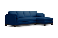 Avalon 2pc Sleeper Sectional :: Leg Finish: Espresso / Sleeper Option: Memory Foam Mattress / Configuration: RAF - Chaise on the Right