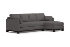 Avalon 2pc Sleeper Sectional :: Leg Finish: Espresso / Sleeper Option: Memory Foam Mattress / Configuration: RAF - Chaise on the Right