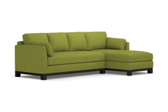 Avalon 2pc Sleeper Sectional :: Leg Finish: Espresso / Sleeper Option: Memory Foam Mattress / Configuration: RAF - Chaise on the Right