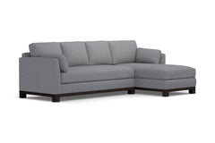 Avalon 2pc Sleeper Sectional :: Leg Finish: Espresso / Sleeper Option: Deluxe Innerspring Mattress / Configuration: RAF - Chaise on the Right