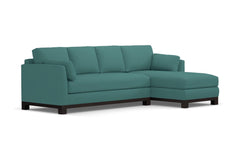 Avalon 2pc Sleeper Sectional :: Leg Finish: Espresso / Sleeper Option: Memory Foam Mattress / Configuration: RAF - Chaise on the Right