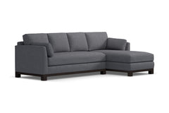 Avalon 2pc Sleeper Sectional :: Leg Finish: Espresso / Sleeper Option: Memory Foam Mattress / Configuration: RAF - Chaise on the Right