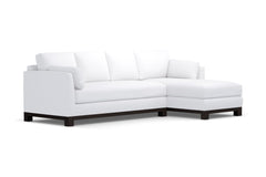 Avalon 2pc Sleeper Sectional :: Leg Finish: Espresso / Sleeper Option: Memory Foam Mattress / Configuration: RAF - Chaise on the Right