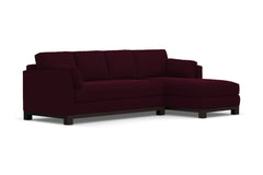 Avalon 2pc Sleeper Sectional :: Leg Finish: Espresso / Sleeper Option: Memory Foam Mattress / Configuration: RAF - Chaise on the Right