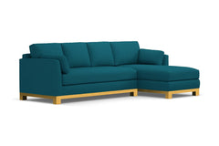 Avalon 2pc Sectional Sofa :: Leg Finish: Natural / Configuration: RAF - Chaise on the Right