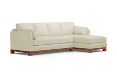 Avalon 2pc Sectional Sofa :: Leg Finish: Pecan / Configuration: RAF - Chaise on the Right