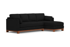 Avalon 2pc Sectional Sofa :: Leg Finish: Pecan / Configuration: RAF - Chaise on the Right