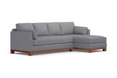 Avalon 2pc Sectional Sofa :: Leg Finish: Pecan / Configuration: RAF - Chaise on the Right