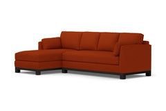 Avalon 2pc Sleeper Sectional :: Leg Finish: Espresso / Sleeper Option: Memory Foam Mattress / Configuration: LAF - Chaise on the Left