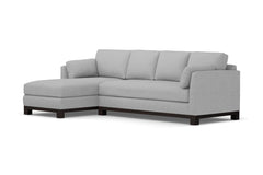 Avalon 2pc Sleeper Sectional :: Leg Finish: Espresso / Sleeper Option: Deluxe Innerspring Mattress / Configuration: LAF - Chaise on the Left