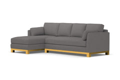 Avalon 2pc Sectional Sofa :: Leg Finish: Natural / Configuration: LAF - Chaise on the Left