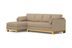 Avalon 2pc Sectional Sofa :: Leg Finish: Natural / Configuration: LAF - Chaise on the Left