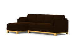 Avalon 2pc Sectional Sofa :: Leg Finish: Natural / Configuration: LAF - Chaise on the Left