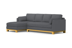 Avalon 2pc Sectional Sofa :: Leg Finish: Natural / Configuration: LAF - Chaise on the Left