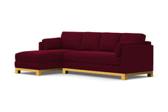 Avalon 2pc Sectional Sofa :: Leg Finish: Natural / Configuration: LAF - Chaise on the Left