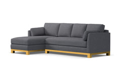 Avalon 2pc Sectional Sofa :: Leg Finish: Natural / Configuration: LAF - Chaise on the Left