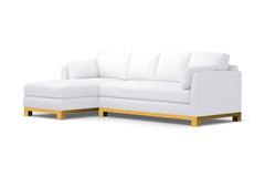 Avalon 2pc Sectional Sofa :: Leg Finish: Natural / Configuration: LAF - Chaise on the Left