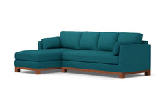 Avalon 2pc Sectional Sofa :: Leg Finish: Pecan / Configuration: LAF - Chaise on the Left