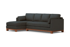 Avalon 2pc Sectional Sofa :: Leg Finish: Pecan / Configuration: LAF - Chaise on the Left