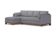 Avalon 2pc Sectional Sofa :: Leg Finish: Pecan / Configuration: LAF - Chaise on the Left