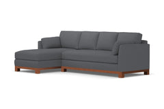 Avalon 2pc Sectional Sofa :: Leg Finish: Pecan / Configuration: LAF - Chaise on the Left