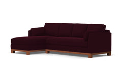 Avalon 2pc Sectional Sofa :: Leg Finish: Pecan / Configuration: LAF - Chaise on the Left