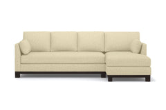 Avalon 2pc Sleeper Sectional :: Leg Finish: Espresso / Sleeper Option: Memory Foam Mattress / Configuration: RAF - Chaise on the Right