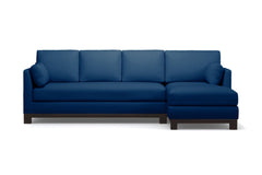 Avalon 2pc Sleeper Sectional :: Leg Finish: Espresso / Sleeper Option: Memory Foam Mattress / Configuration: RAF - Chaise on the Right