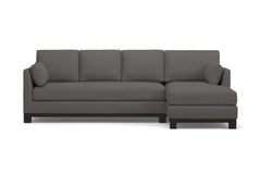 Avalon 2pc Sleeper Sectional :: Leg Finish: Espresso / Sleeper Option: Memory Foam Mattress / Configuration: RAF - Chaise on the Right