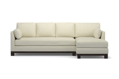 Avalon 2pc Sleeper Sectional :: Leg Finish: Espresso / Sleeper Option: Memory Foam Mattress / Configuration: RAF - Chaise on the Right