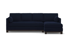 Avalon 2pc Sleeper Sectional :: Leg Finish: Espresso / Sleeper Option: Deluxe Innerspring Mattress / Configuration: RAF - Chaise on the Right