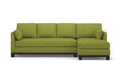 Avalon 2pc Sleeper Sectional :: Leg Finish: Espresso / Sleeper Option: Memory Foam Mattress / Configuration: RAF - Chaise on the Right