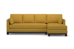 Avalon 2pc Sleeper Sectional :: Leg Finish: Espresso / Sleeper Option: Memory Foam Mattress / Configuration: RAF - Chaise on the Right